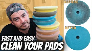 Best Way to CLEAN CAR POLISHING PADS  Car Detail  Car Polishing Pads [upl. by Michaella]