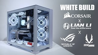 Lian Li 011 Dynamic Mini Snow White PC corsair asusrog rog lianli New SiSalju 20 zotacgaming [upl. by Larred619]