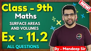 Class  9th Ex  112 Q1 to Q9 Surface Areas and Volumes Class 9 Math New NCERT CBSE GREENBoard [upl. by Sarid683]