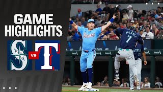 Mariners vs Rangers Game Highlights 92224  MLB Highlights [upl. by Gilberta]