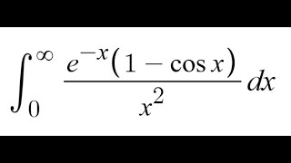 Feynman Integration Example 117  Integral from 0 to infinity of ex1cosxx2 dx [upl. by Elise545]