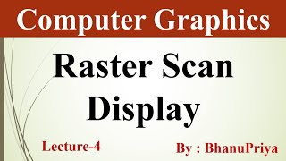 Raster Scan Display Algorithm  Computer Graphics by BhanuPriya  Lec4 [upl. by Mildrid]