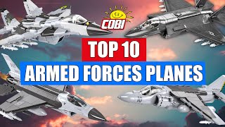 Best COBI planes from Armed Forces series  TOP 10 Ranking based on fan votes [upl. by Ahsaenat]