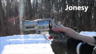 Firing the Smith amp Wesson 500 with 4 inch barrel [upl. by Ger]