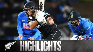 Record Breaking Chase  FULL HIGHLIGHTS  BLACKCAPS v India  1st ODI 2020 [upl. by Fiorenza]