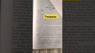 Trespass in Tort law।। [upl. by Ihab]