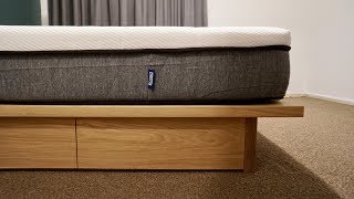 An Oak and Plywood Bed Frame With an Ecosa Mattress [upl. by Grimbal532]