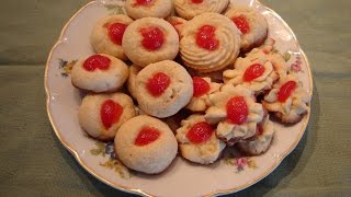 Italian Cherry Butter Cookies by Diane Lovetobake [upl. by Haelahk725]