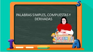 Concepto de palabras simples compuestas y derivadas 4° [upl. by Anomer698]