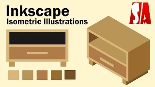 Inkscape Isometric Illustrations 2 Axonometric grids  With a drawing challenge at the end [upl. by Nifares]