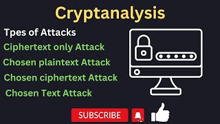 Cryptanalysis Types of Attacks [upl. by Katlaps]