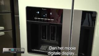 Whirlpool WSN5586A serie energiezuinige Amerikaanse koelvriescombinaties Bekijk de demo video [upl. by Friedland]