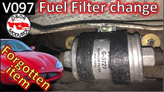 Fuel Filter Change V19A Jaguar XK8  XKR X100 [upl. by Enomsed]