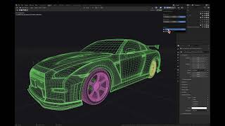 Daily Blender Blog Viewport Shading Mode Wireframe Demo using Traffiq asset [upl. by Solim]