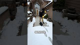 Lady Demanded Me To Shovel Her Driveway shorts snow satisfying [upl. by Walsh]