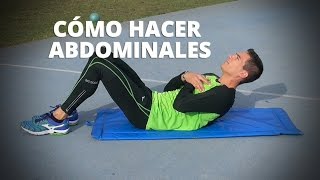 Cómo hacer abdominales de la manera correcta [upl. by Neelrahs485]