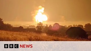 Russia region orders evacuation after Ukraine drone attack  BBC News [upl. by Attenhoj]