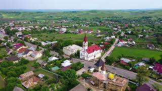 Flying over Ilisesti village SuceavaRomania [upl. by Rubetta]