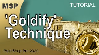 Goldify Things  Tutorial  PaintShop Pro [upl. by Elazaro257]