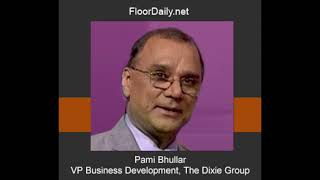 FloorDailynet Pami Bhullar Discusses the Dixie Group and Premier Flooring Centers [upl. by Ecinreb165]