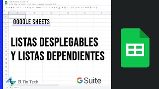 Cómo hacer listas desplegables dependientes en Google Sheets [upl. by Jaime]