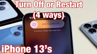 iPhone 13s How to Turn Off or Restart 4 Ways [upl. by Feenah]