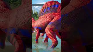 🦖 Jurassic World Evolution 2🦕Titanoboa VS Megalodonalien TRexSpinosaurus Dinosaurs Fight [upl. by Hplar]