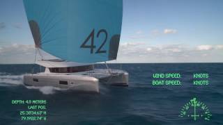 16 knots aboard a Lagoon 42 [upl. by Arlan224]