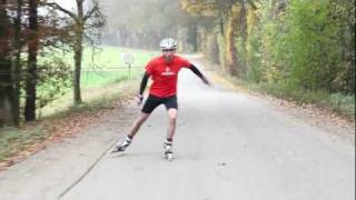 Rollerskiing on WEASEL Rollerskis V2 and V1 [upl. by Lacram]