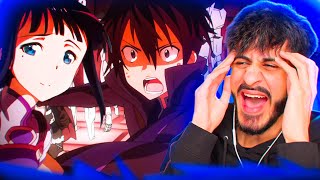 SACHIS DEATH  SAO Abridged Episode 23 REACTION [upl. by Ahsieyk]