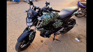 Army design in Yamaha FZ V3 in Sylhet Riders Hut Sticker Shop yamaha sylhet [upl. by Kenon]