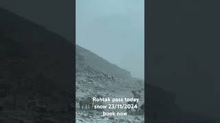 Rohtak pass Live snow today 230112024 chalo Himachal Rohtak pass travel with Shiva tours group [upl. by Ahrens]