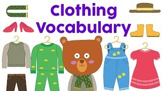 Kids Vocabulary for Clothing  Educational Learning for kids and parents [upl. by Lovett]