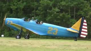 Fairchild PT19 rides Warbirds Over The Beach 2013 [upl. by Hadden]