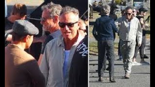 Bruce Springsteen makes surprise appearance on New Jersey set of his biopic starring Jeremy Allen [upl. by Reinald484]