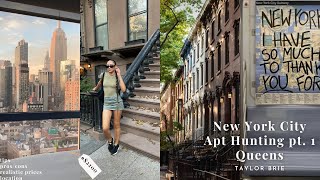 NYC APARTMENT HUNTING Part 1 Queens realistic prices tips from a new yorker pros and cons [upl. by Ardnasella]