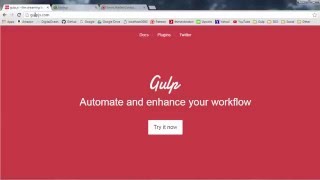 Gulp Gulpjs Tutorial for Beginners  1  Download and Installing npm [upl. by Rotow]