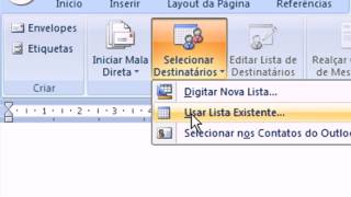 Criando Mala Direta com MS Word e MS Outlook [upl. by Suillenroc784]