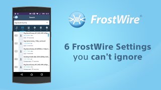 6 FrostWire for Android Settings you cant ignore [upl. by Nedlog]