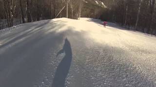 Snowboarding Blastoff Black Diamond Run on Mount Sunapee [upl. by Aleahcim57]