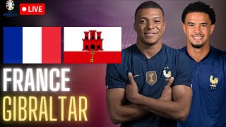 🔴🇫🇷🇬🇮 FRANCE  GIBRALTAR LIVE  🔥ALLEZ LES BLEUS  🚨LES DEBUTS DE WARREN  QUALIFICATION EURO 2024 [upl. by Ekrub]