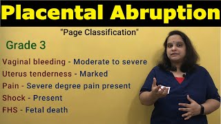 Placental abruption  Antepartum Hemorrhage  Clinical Types Grading Signs Symptoms Nursing Lecture [upl. by Harrington260]