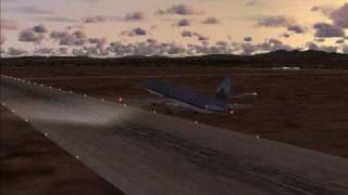 FS2004 Boeing 777300 Landing EDW [upl. by Niryt440]