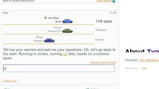 🏁 170 WPM on TypeRacer w Adam Lui x mcaso [upl. by Edualc214]