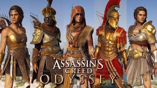 AC ODYSSEY  ALL ARMOR SETS amp LOCATION FULL GUIDE  VANILLA  BASE GAME [upl. by Cann]