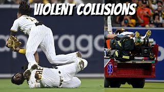 MLB Worst Outfield Collisions [upl. by Ahsiener]