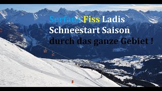 Serfaus Fiss Ladis  Schneestart durchs ganze Gebiet 2023 [upl. by Hillie]