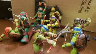 Tmnt 2012 VS Tmnt 2023 movie stopmotion competition for Ardude641 animation [upl. by Everick]