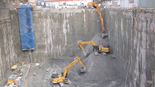 One Burrard Place  One of the deepest excavations 105ft in Vancouver history [upl. by Yamauchi873]