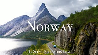 Norway 4K  Scenic Relaxation Film with Calming Music [upl. by Yrellam]